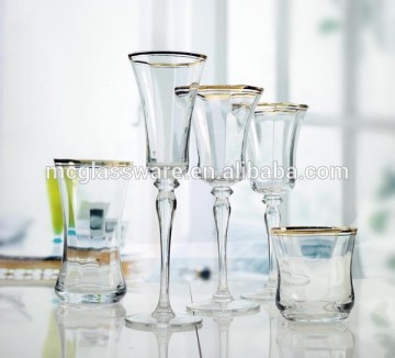 Wholesale Cheap Wedding Decorated Glassware Set/Wine Glass