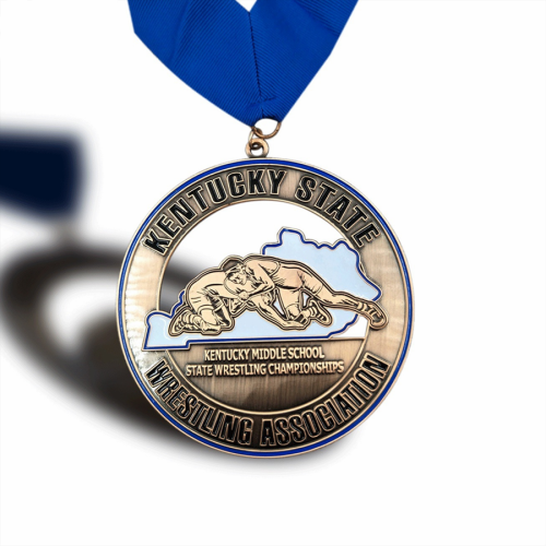 Médaille de l'État du Kentucky de l'Association de lutte de Hollow Out Kentucky