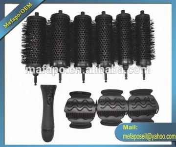 ceramic curling hair brush set / removable hair Brush Set