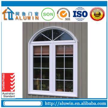 Swing Open Style Prefabricated Arched Aluminum Casement Window