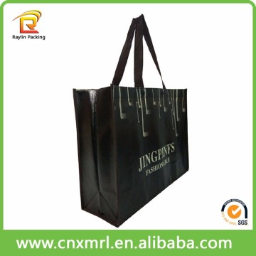 wholesale glossy tote full color matte laminated handle bag