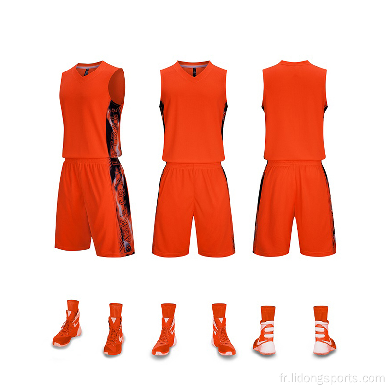 Uniforme de basket-ball sportif Set Team Basketball Jersey Custom