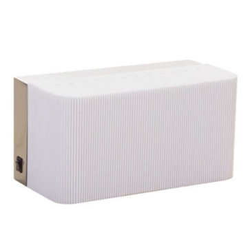 White Pleated Half Shade Headboard Wall Sconce for Marriott Courtyard Inn