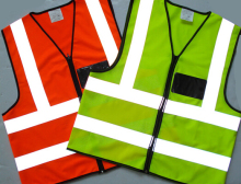 Yellow Orange Green Blue All Available Road Safety Visible Vests