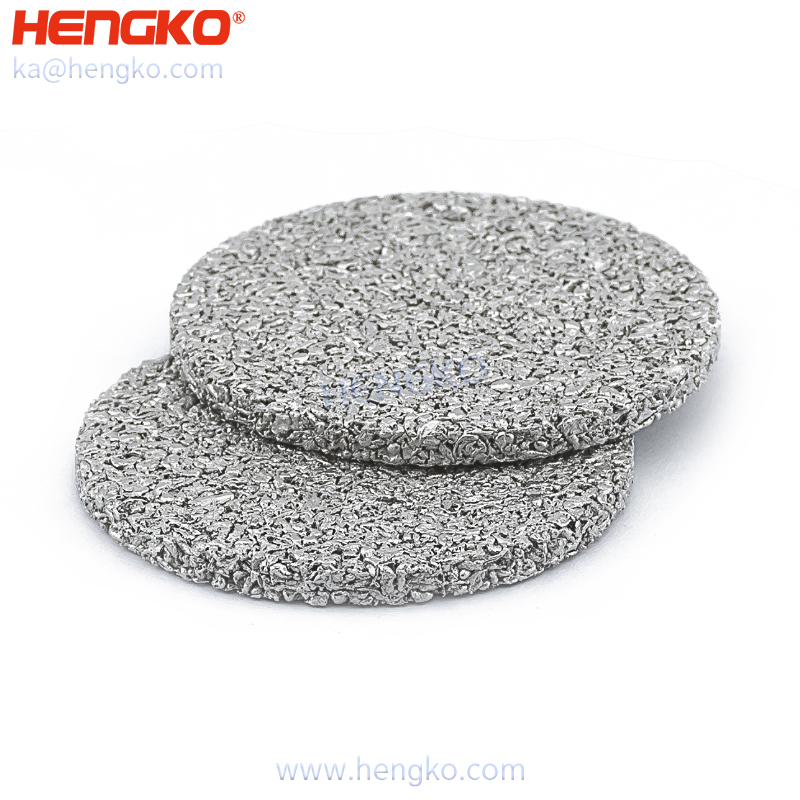 Sintered porous 316 stainless steel filter disc for Liquid Diffuser