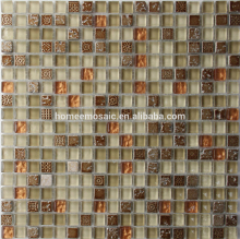thickness 8 mm glass mosaic tile /backsplash wall tile/washrooms tile