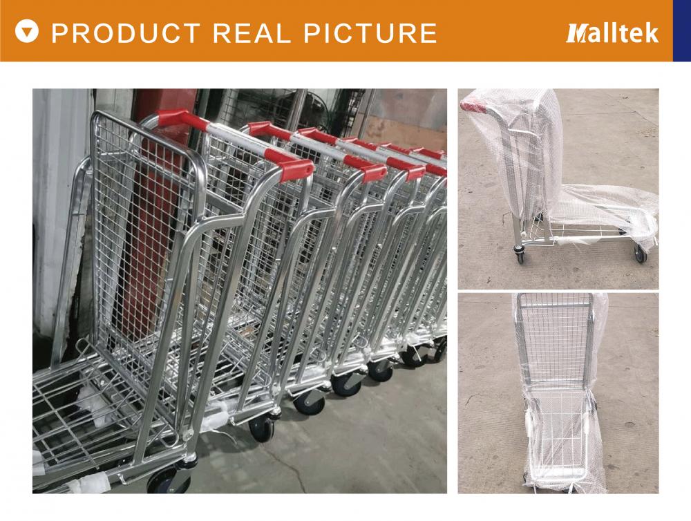 Double Layer Warehouse Cart Cargo Trolley