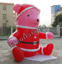 inflatable Christmas animal, lovely inflatable bear