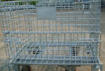 Storage Rack Foldable Wire Mesh Container