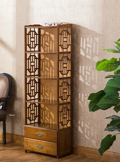 Chinese Style Floorstanding Book Display Shelf