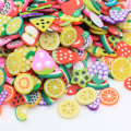 Assortiment de pâte polymère argile de fruits tranche de Simulation fraise pastèque LeAssortedmon arrose Slime remplissage coque de téléphone bricolage Art décor