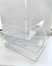 Transparent Plastic Drawer Storage Box Stackable