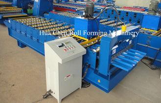 CNC Colored Steel Roofing Sheet Roll Forming Machine For St