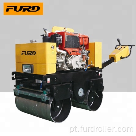 Rolo compactador guiado a mão com cilindro duplo, rolo compactador de solo e asfalto (FYL-800CS)