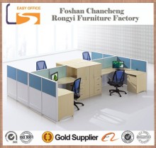 Aluminium frame with glass office table modular partition