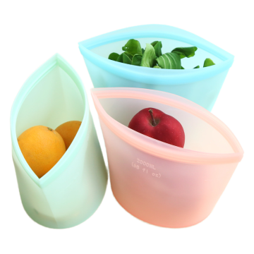 Silicone Food Storage Bags Reusable Food Pouches