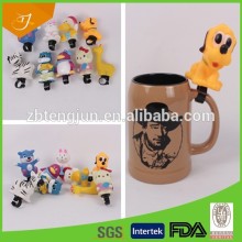 beer mug brown with dog bell,beer mug with special bell