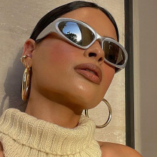 Steampunk-Inspired Factory Direct Futuristic Polarized Sunglasses for Y2K Enthusiasts