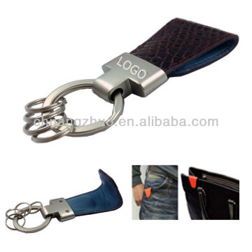 Blank leather key ring, leather fob key ring ,designs for key holders