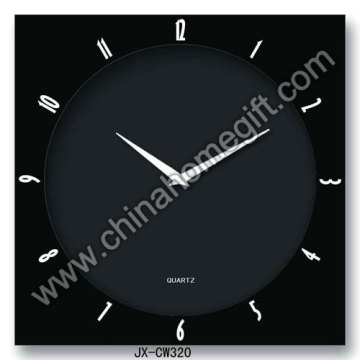 Square Quartz Plastic Wall Clock