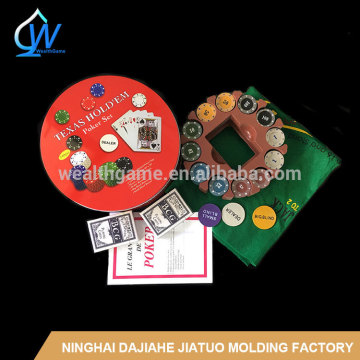 240pcs 4g texas holdem poker set with tin box