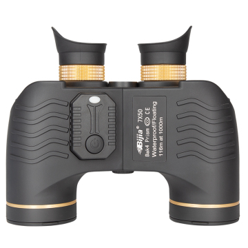 BIJIA 7x50 Marine Nitrogen-Filled Waterproof Binoculars with Rangefinder and Compass