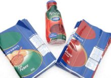 PVC shrink sleeve label for beverage bottles of packing labels