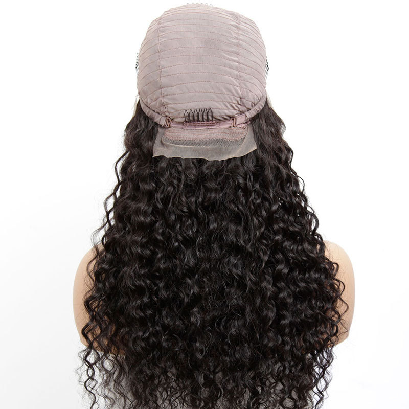 Eli Full Lace Wigs Water Wave 100% Brazilian Virgin Human Hair For Black Women