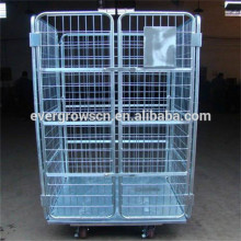 Europe storage steel roll container portable luggage trolley cart