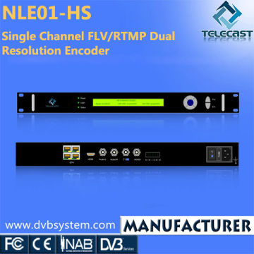 Single Channel FLV/RTMP Dual Resolution Encoder (NLE01-HS)