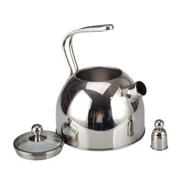 Stainless Steel Hollow Out Handle Design Whistling Kettle