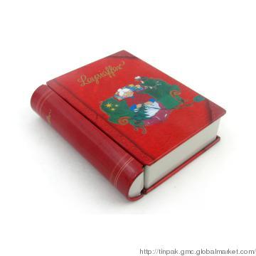 Book-shaped tin DVD cases