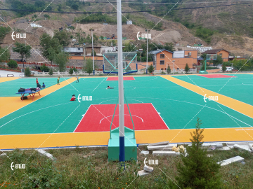 Single Layer PP Interlocking Sport Flooring