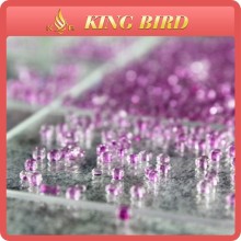 DIY blue glass bead small transparent color bead