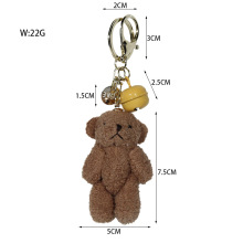 Cute Mini Plush Bear Keychain - Fuzzy and Fluffy Stuffed Toy