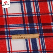 England Check Print Fleece Tartan Fabric