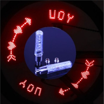 7 LED bicycle Character display valve light bike spoke light