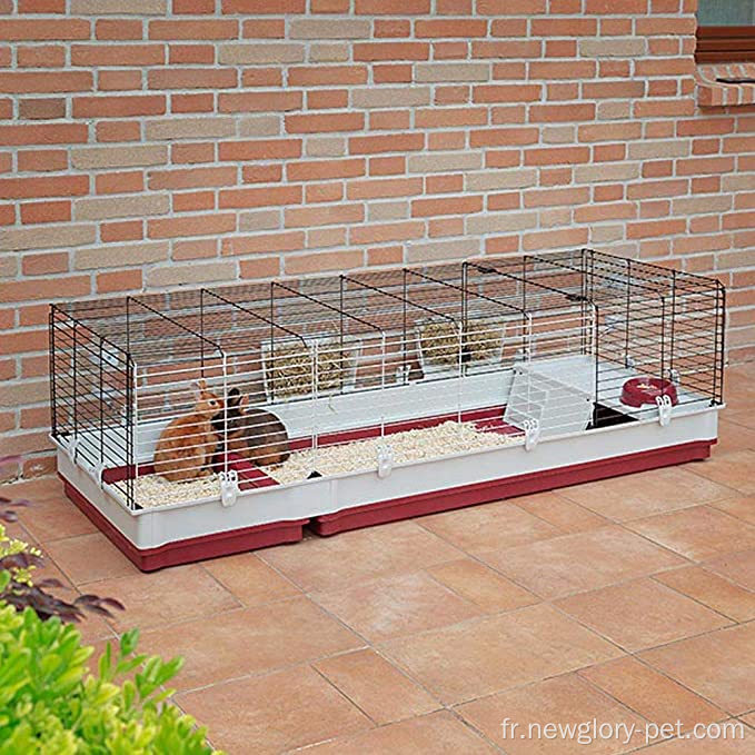 Cage de lapin avec extension de fil