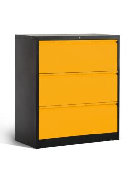 Metal 3 Drawers Laterial File Cabinets
