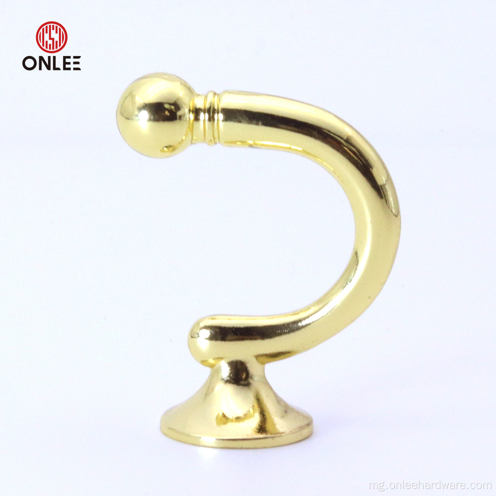 Cabinet hook miaraka amin'ny fitaovana alloy zinc