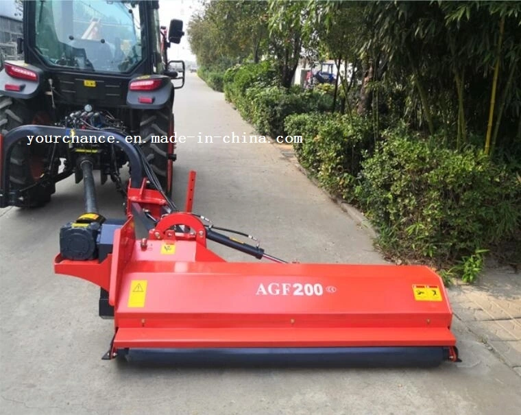 High Quality China Verge Flail Mower Agf Series 2m Width 70-100HP Tractor Mounted Pto Drive Hydraulic Side Shift Flail Mower Brush Cutter Hot Sale in Argentina