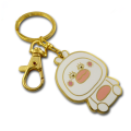 Metal Besboke Enamel Charm Keychain Ring