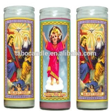 wholesale coloured mexican church candles/wax scented church candles products