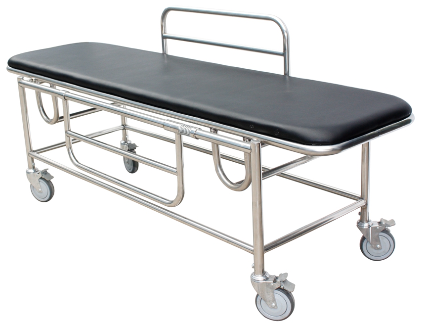 Stainless Steel Hospital Patient Trolley