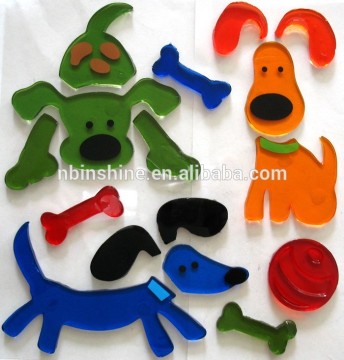Removable static cling animal window stickers for children , glass stickers
