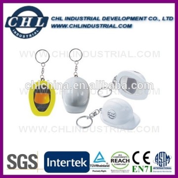 Fashionable safety hat bottle opener keyring