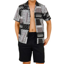 Bandana Print Hawaiian Shirt for Seaside men
