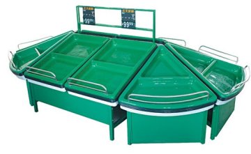 Display fresh fruit and vegetable rack