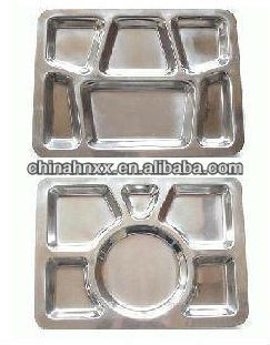 military stainless steel mess tray