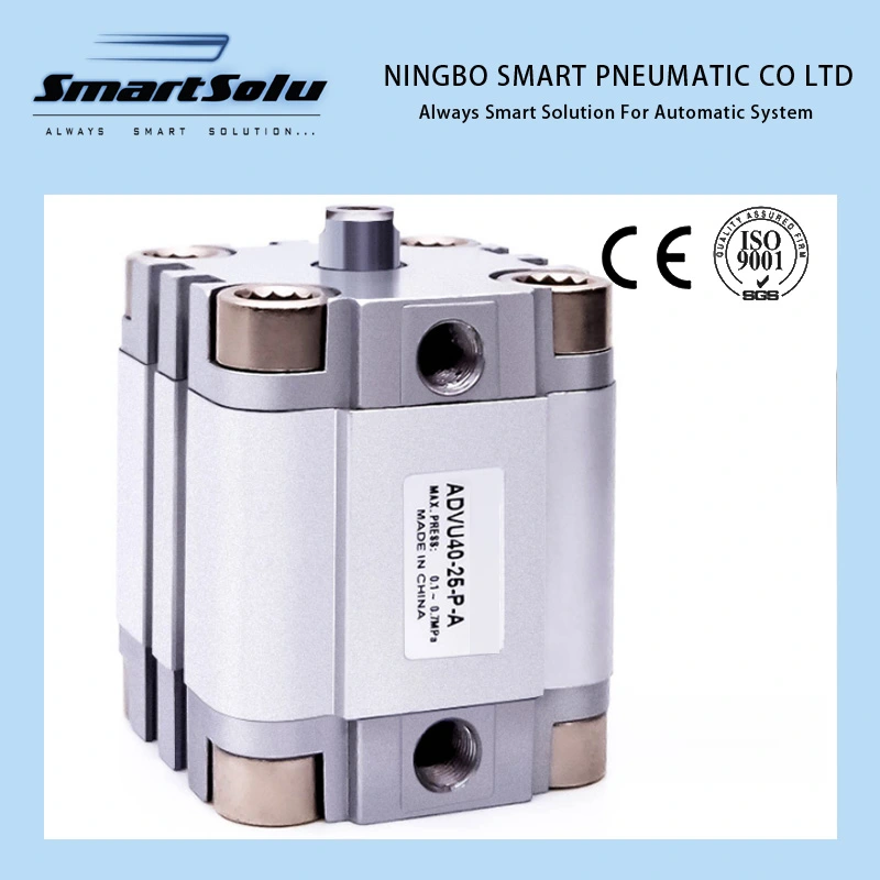 SMC Type Double Acting Aluminum Telescopic Pneumatic Air Cylinder